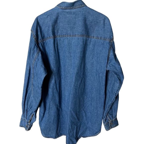 Levi’s Red Tab Button Down Denim Shirt Mens Large - Picture 3 of 4